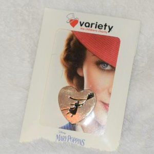 Variety Mary Poppins Returns Fly a Kite Heart Pin Button Collectible Disney